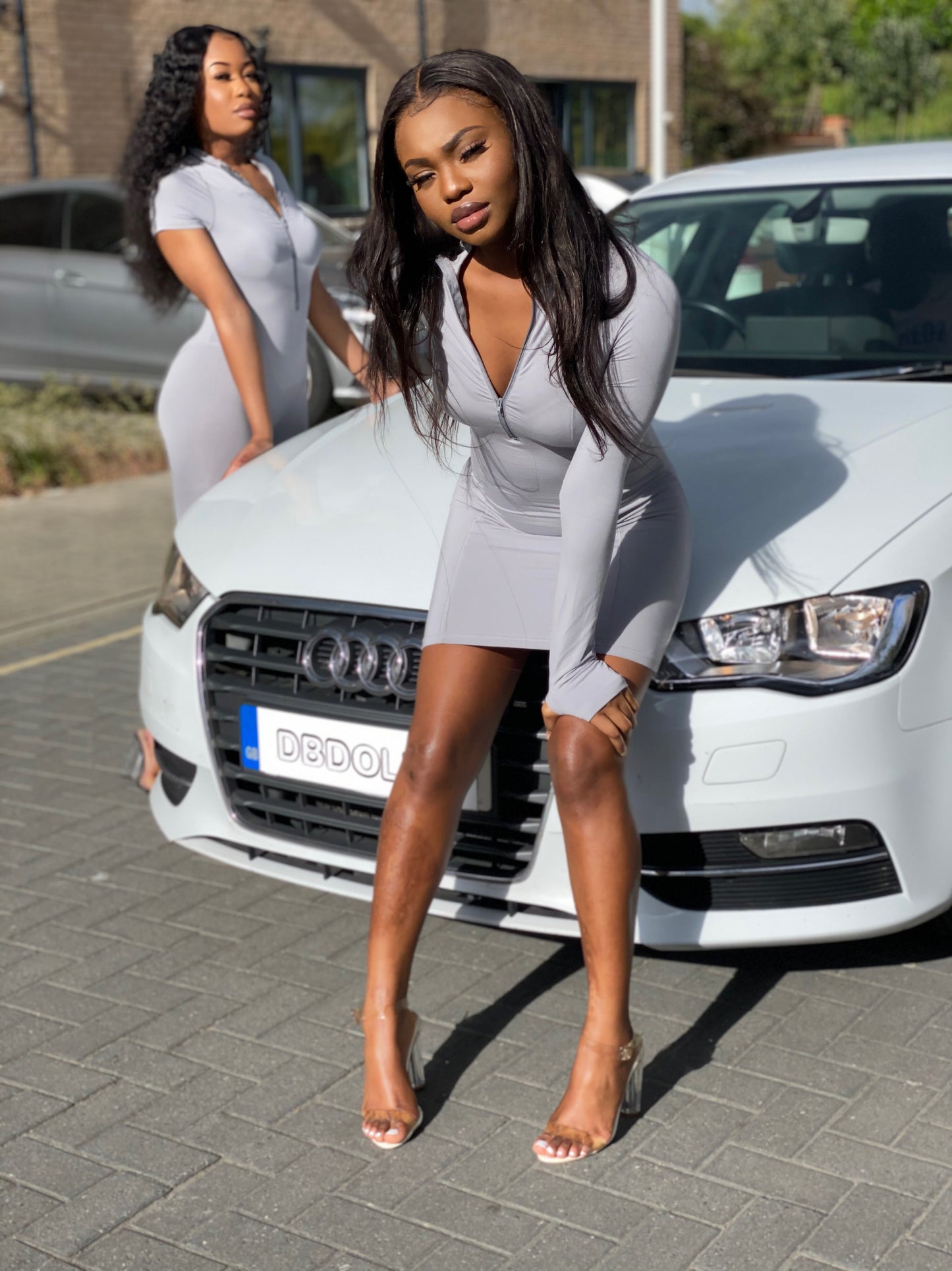 Biker Dress - GREY