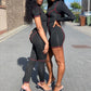 Biker Dress - BLACK