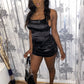 Spaghetti Satin Dress