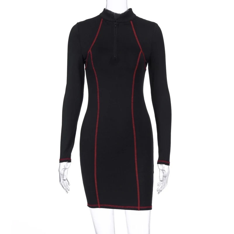 Biker Dress - BLACK